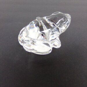 Retired Swarovski by Ebeling & Reuss Frog Shiny Glass Paperweight Decor